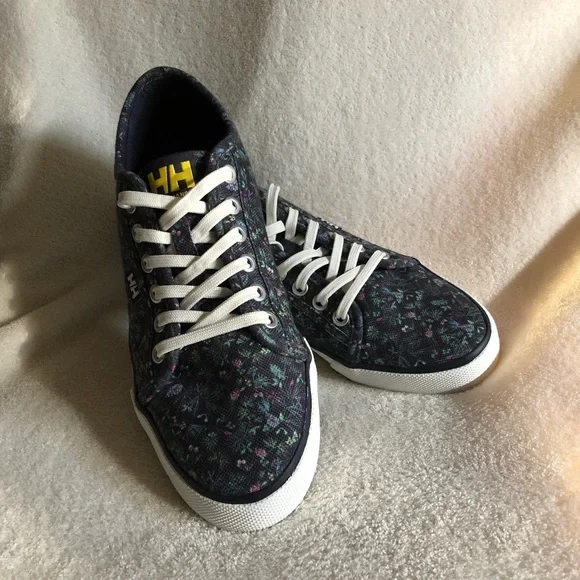 Helly Hansen fjord canvas shoe sneakers V2 floral flowers - Picture 7 of 8